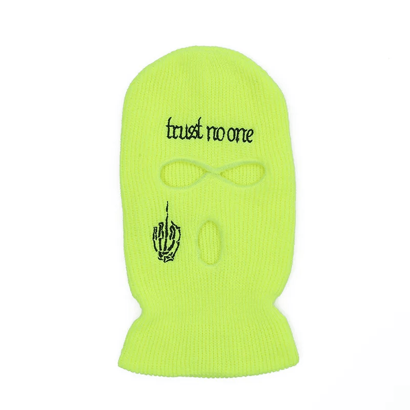 Fashion Letter Embroidered Three Hole Hat Knit Pullover Hat - Lovetoys wholesales shop