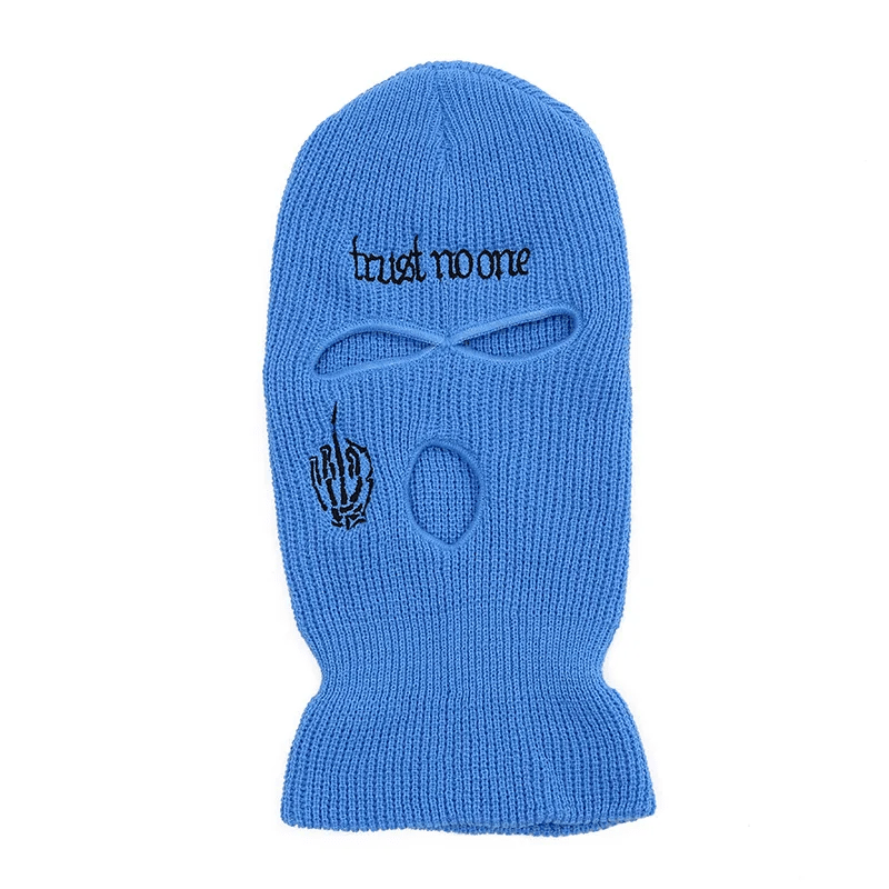 Fashion Letter Embroidered Three Hole Hat Knit Pullover Hat - Lovetoys wholesales shop