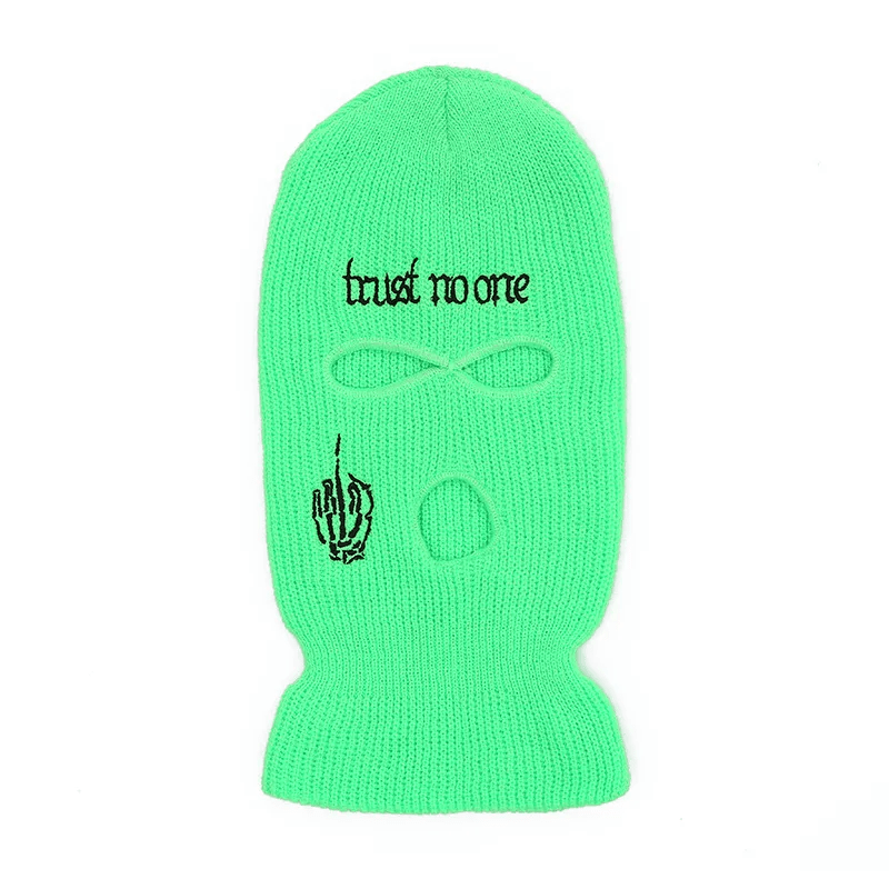 Fashion Letter Embroidered Three Hole Hat Knit Pullover Hat - Lovetoys wholesales shop