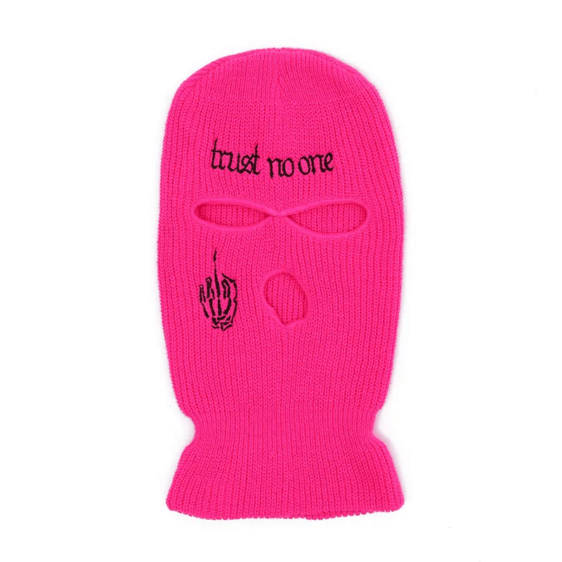 Fashion Letter Embroidered Three Hole Hat Knit Pullover Hat - Lovetoys wholesales shop