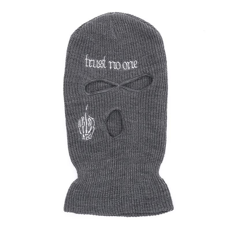 Fashion Letter Embroidered Three Hole Hat Knit Pullover Hat - Lovetoys wholesales shop