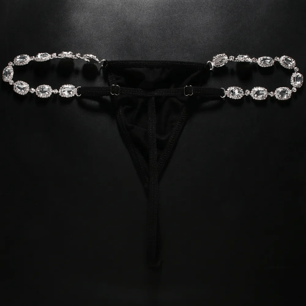 Fashion Sexy Rhinestone Underwear Low Waist Body Chain - Lovetoys wholesales shop