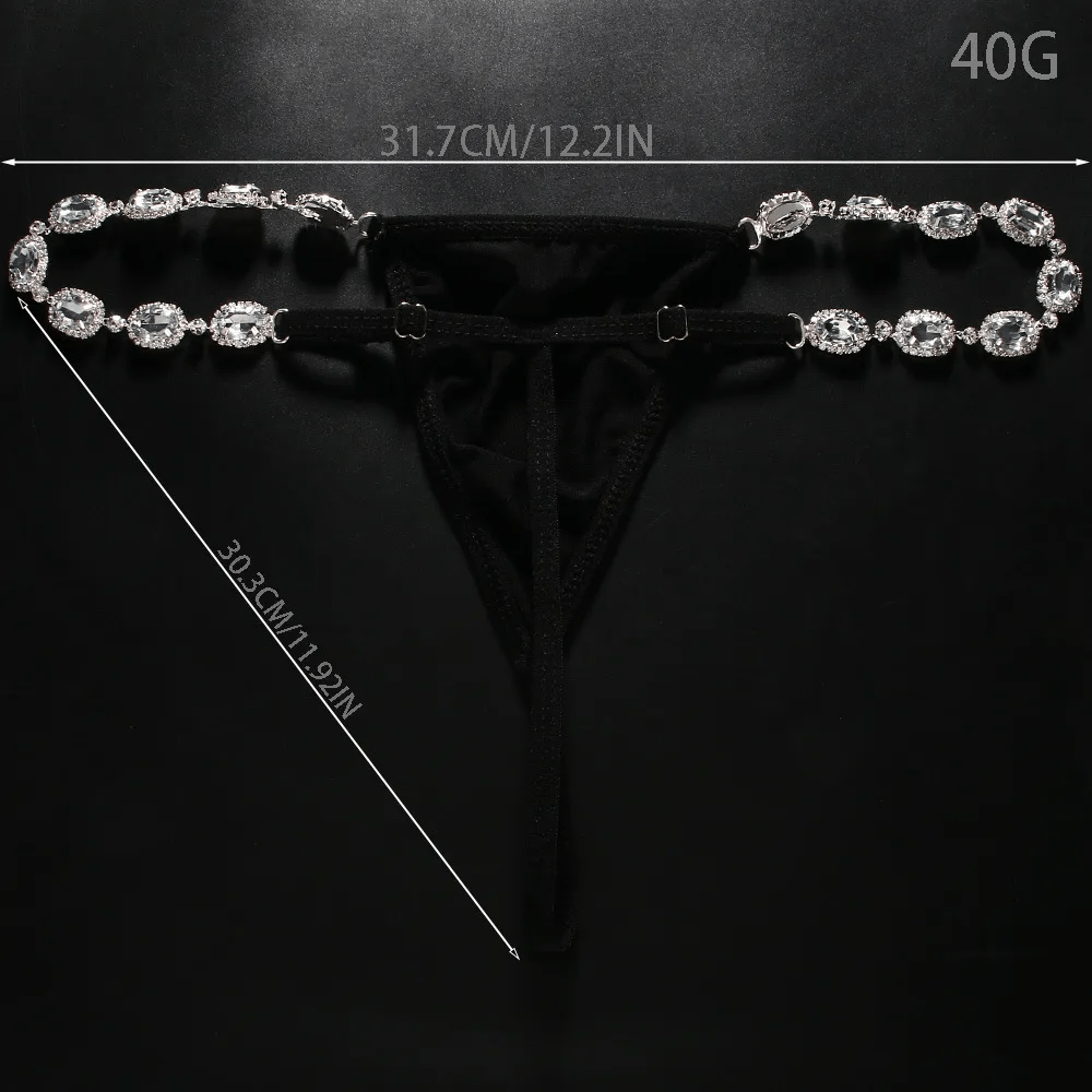 Fashion Sexy Rhinestone Underwear Low Waist Body Chain - Lovetoys wholesales shop