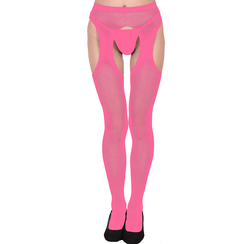 Female Fashion Open File Sexy Hollow Net Tights One - Piece Stockings - Lovetoys wholesales shop