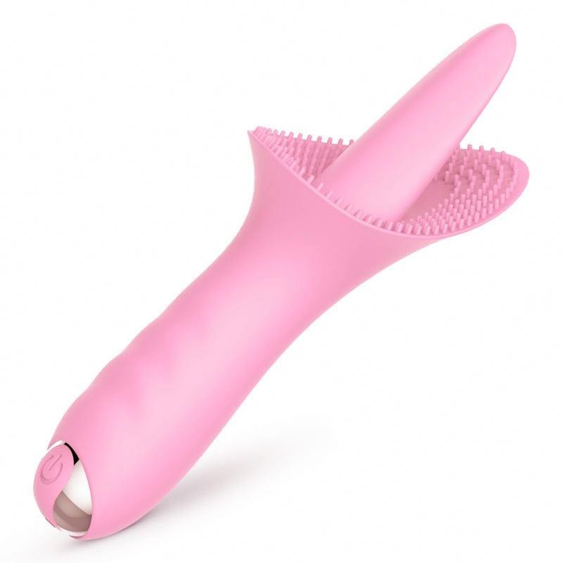 Female Masturbation 100% Waterproof Silicone Realistic Tongue Licking Vibrator - Lovetoys wholesales shop