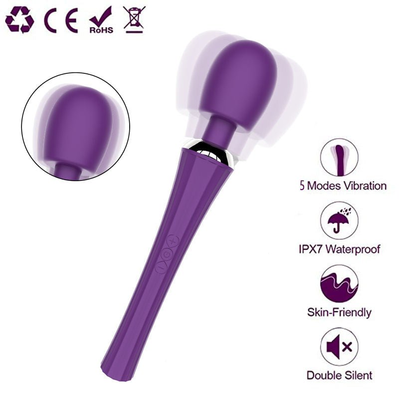 Female Masturbation Silicone Massage Stick Sex Toys AV Wand - Lovetoys wholesales shop