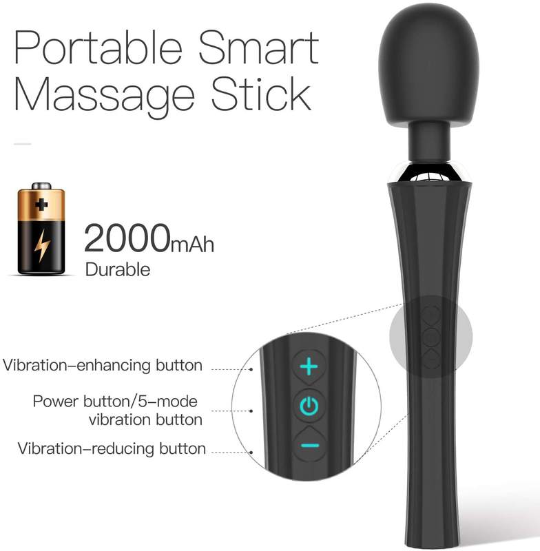 Female Masturbation Silicone Massage Stick Sex Toys AV Wand - Lovetoys wholesales shop