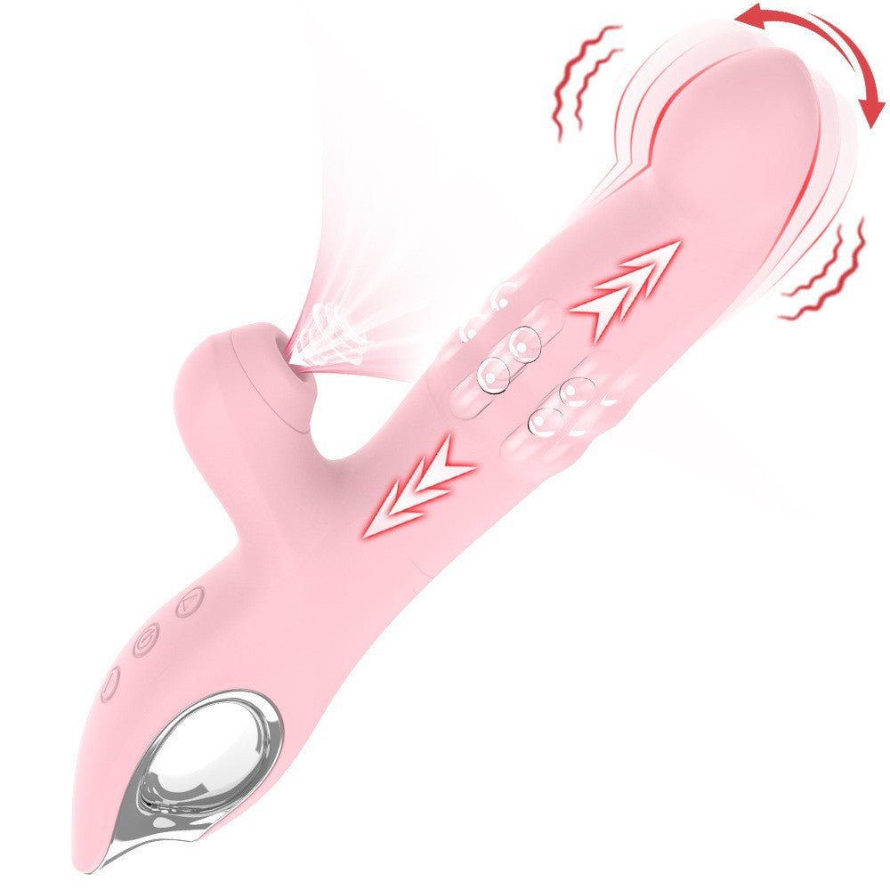 Female Masturbation Swing Beads Suction Rabbit Vibrator - Lovetoys wholesales shop