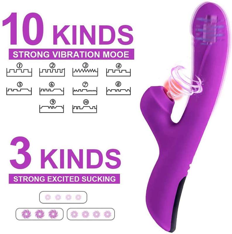 Female Masturbation USB Magnetic Charging G - spot Stimulus Rabbit Vibrators - Lovetoys wholesales shop