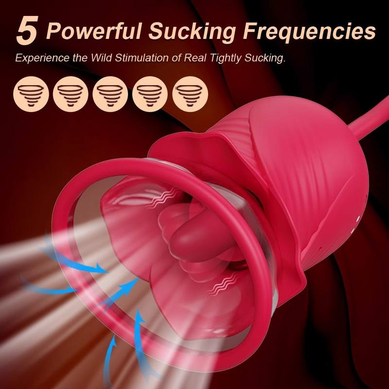 Female Masturbation Vibrator Telescopic Masturbator Tongue Licking Erotic Toys - Lovetoys wholesales shop