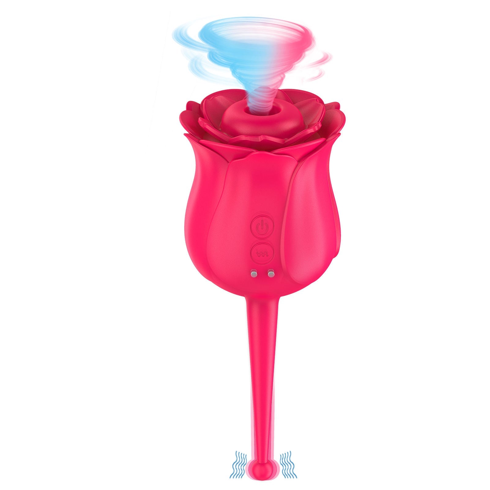 Female Masturbator Sex Toy Rose Sucker Vibration Teasing Jumping Egg - Lovetoys wholesales shop
