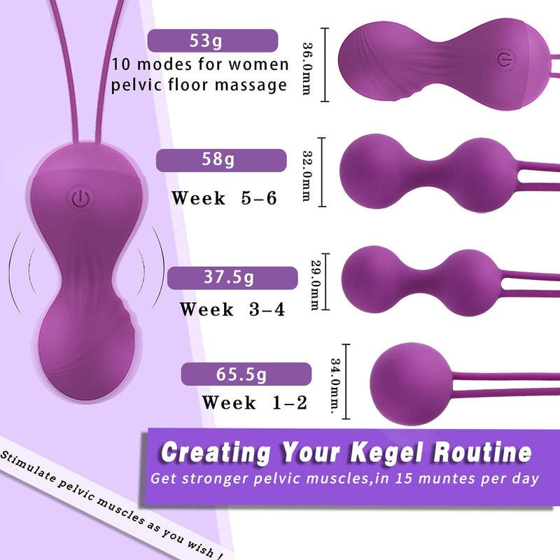 Female Private Care Kegel Ball Four Piece Set Jumping Egg - Lovetoys wholesales shop