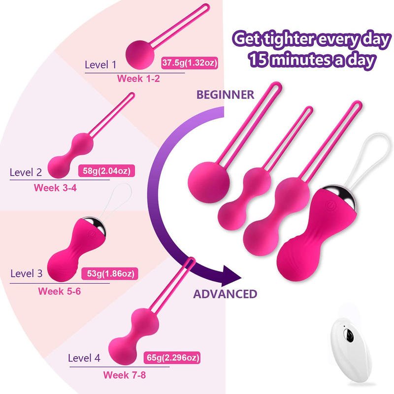 Female Private Care Kegel Ball Four Piece Set Jumping Egg - Lovetoys wholesales shop