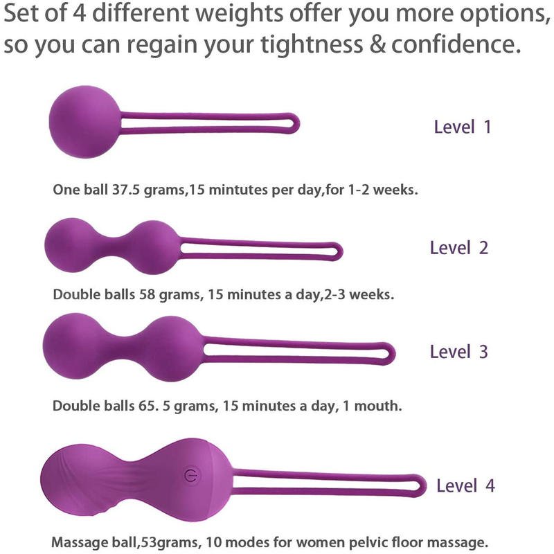 Female Private Care Kegel Ball Four Piece Set Jumping Egg - Lovetoys wholesales shop