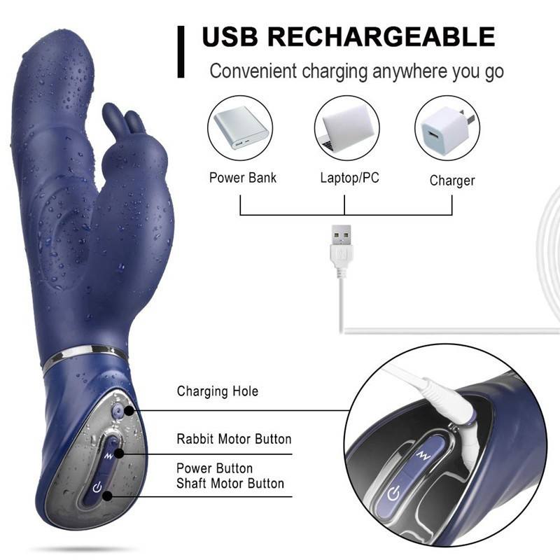Female Rabbit Vibrator 7 Vibration Patterns Masturbation Sex Toy - Lovetoys wholesales shop