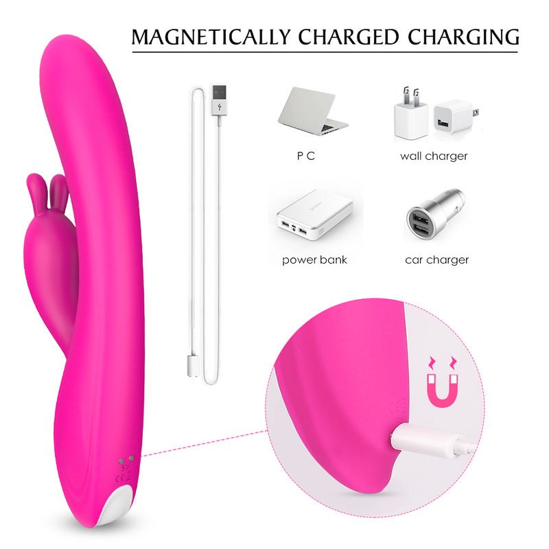 Female Rabbit Vibrator Usb Rechargeable Women Masturbation Toys Vibrators - Lovetoys wholesales shop