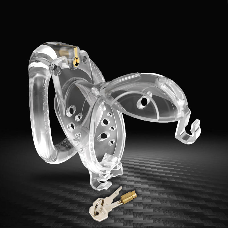 Flip design chastity lock Double Key Plastic Bird Cage Sex Toys - Lovetoys wholesales shop