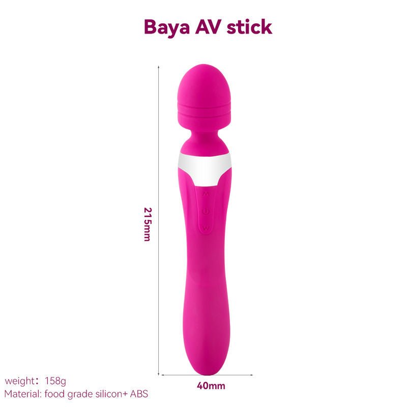 Flirting Massage Masturbation Device Adult Sex Toy Double Headed Strong Motion Orgasmic Wand - Lovetoys wholesales shop