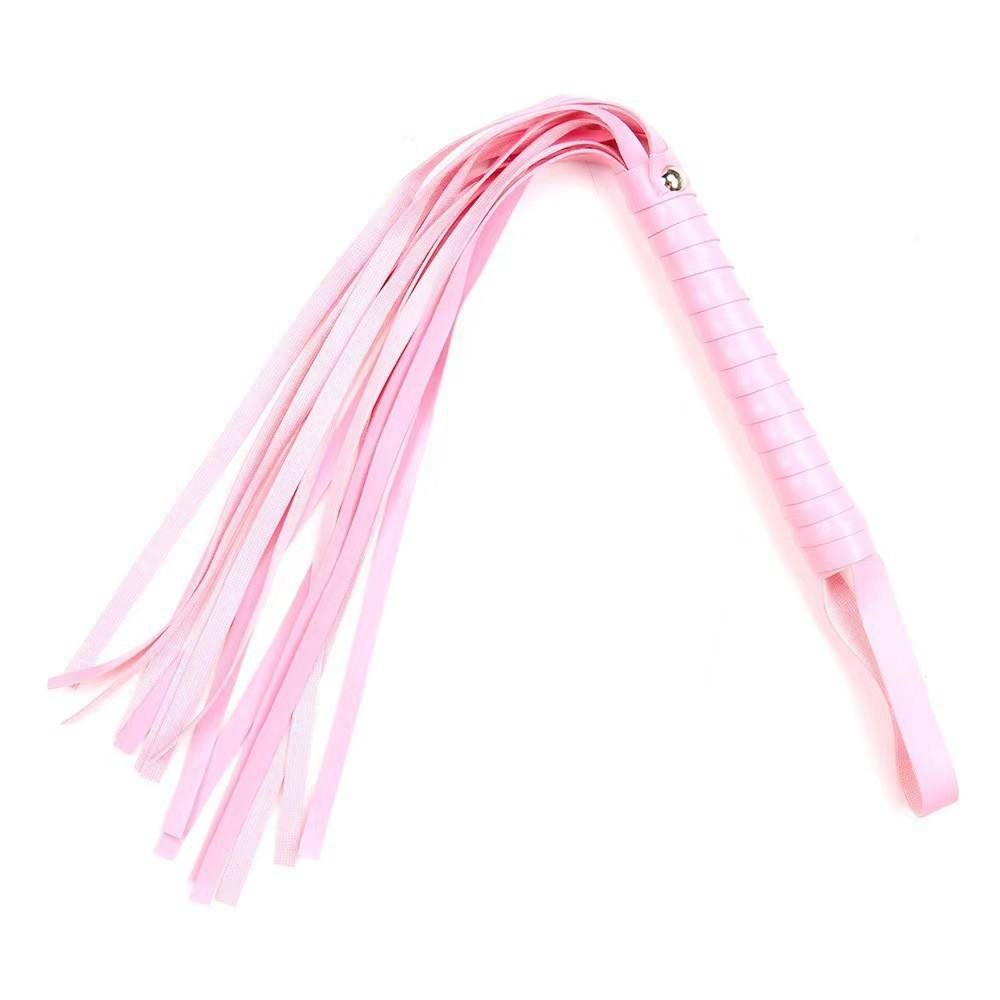 Flogger Whip with Red Wrapped Handle Soft Multiple Straps for Adult - Lovetoys wholesales shop