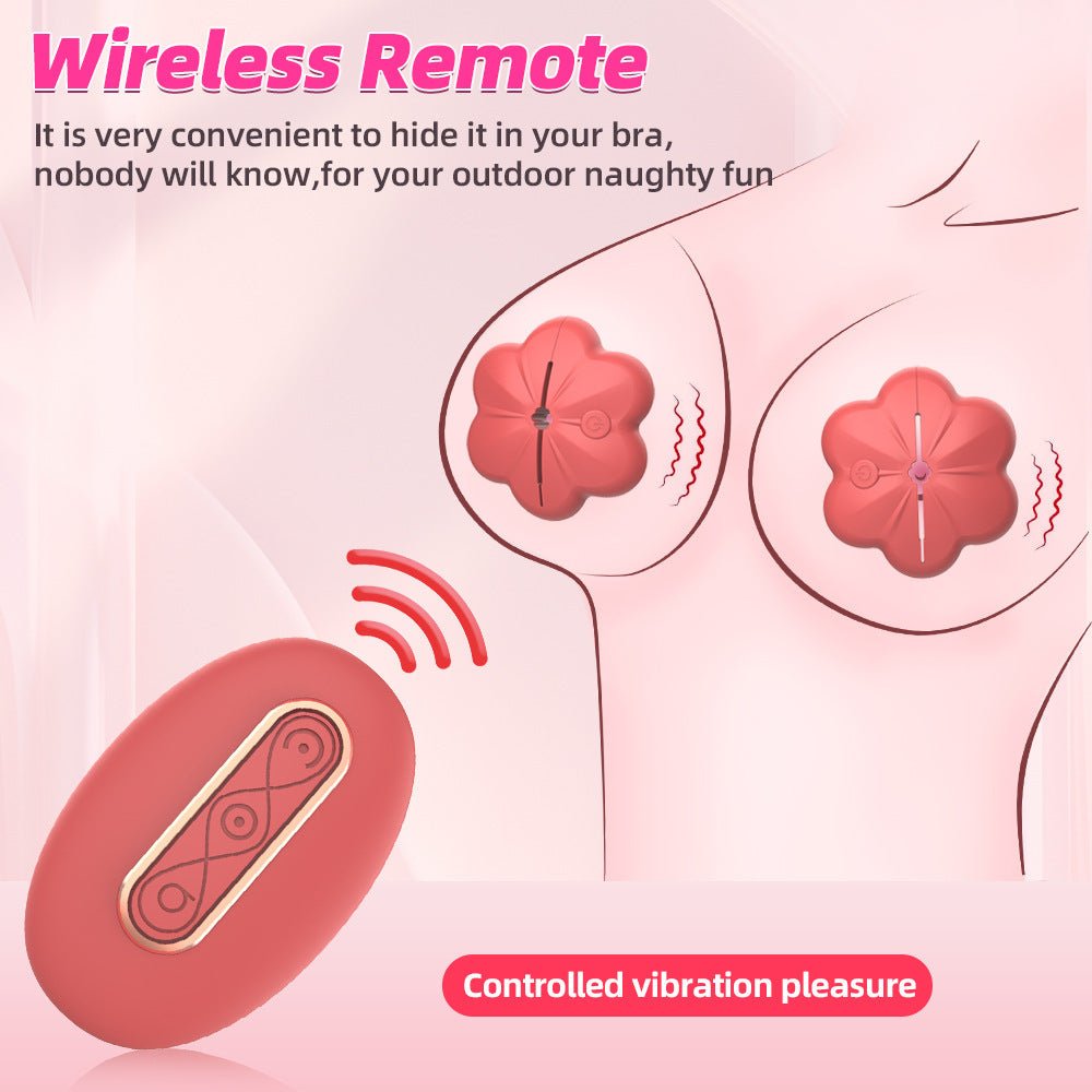 Flower Remote Control Breast Vibrator - Lovetoys wholesales shop