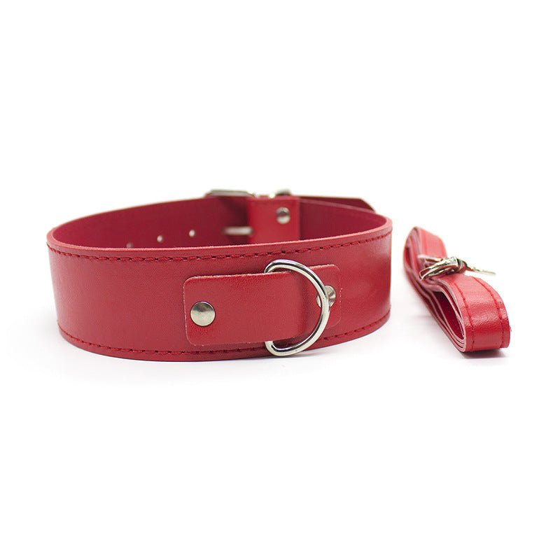 Fur Lined Collar with Leash - Lovetoys wholesales shop
