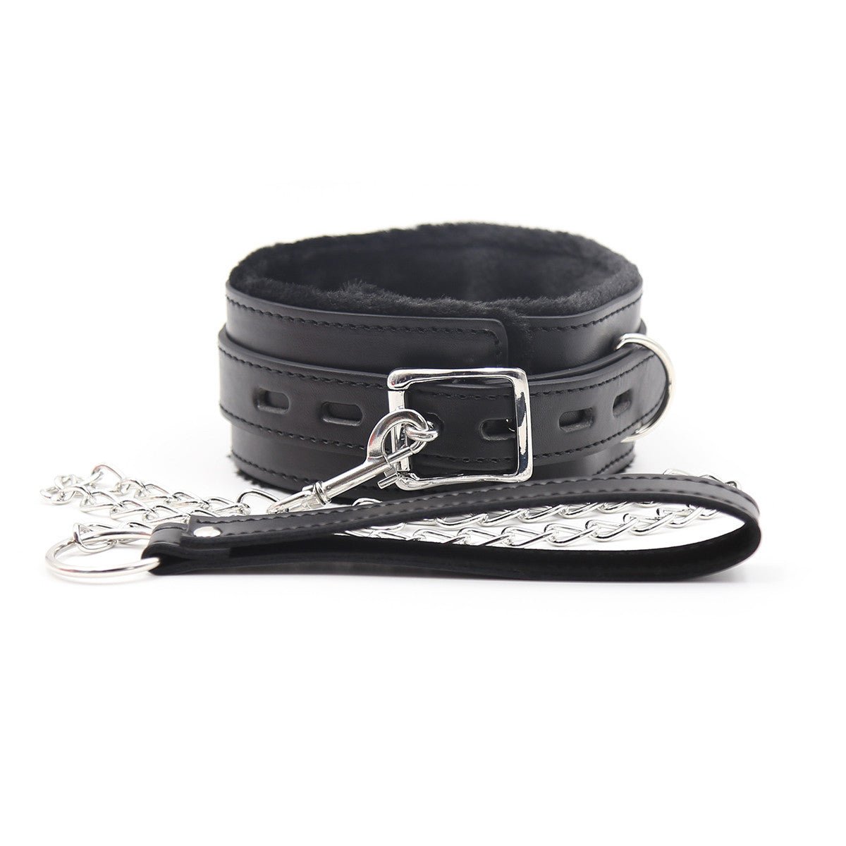 Fur Lockable SM Collar - Lovetoys wholesales shop