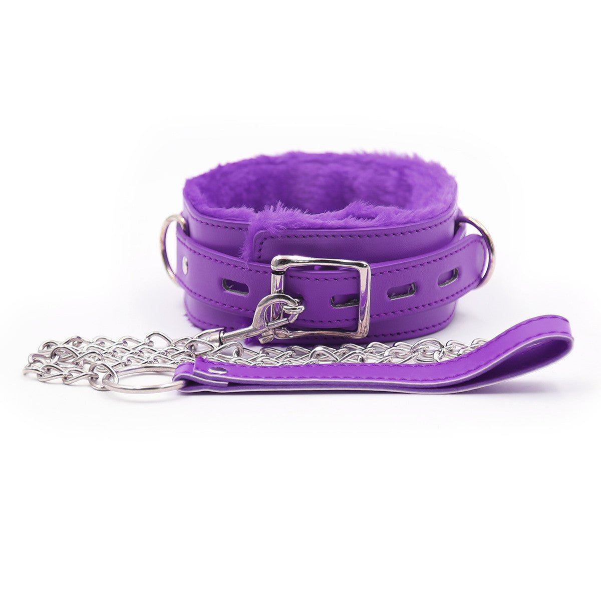 Fur Lockable SM Collar - Lovetoys wholesales shop