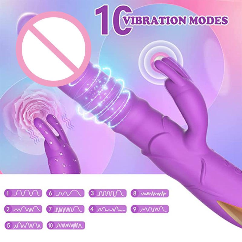 G - spot Orgasm Vibrator Automatic Retractable Vibrator Massage Stick Clitoris Masturbation Sex Toys - Lovetoys wholesales shop