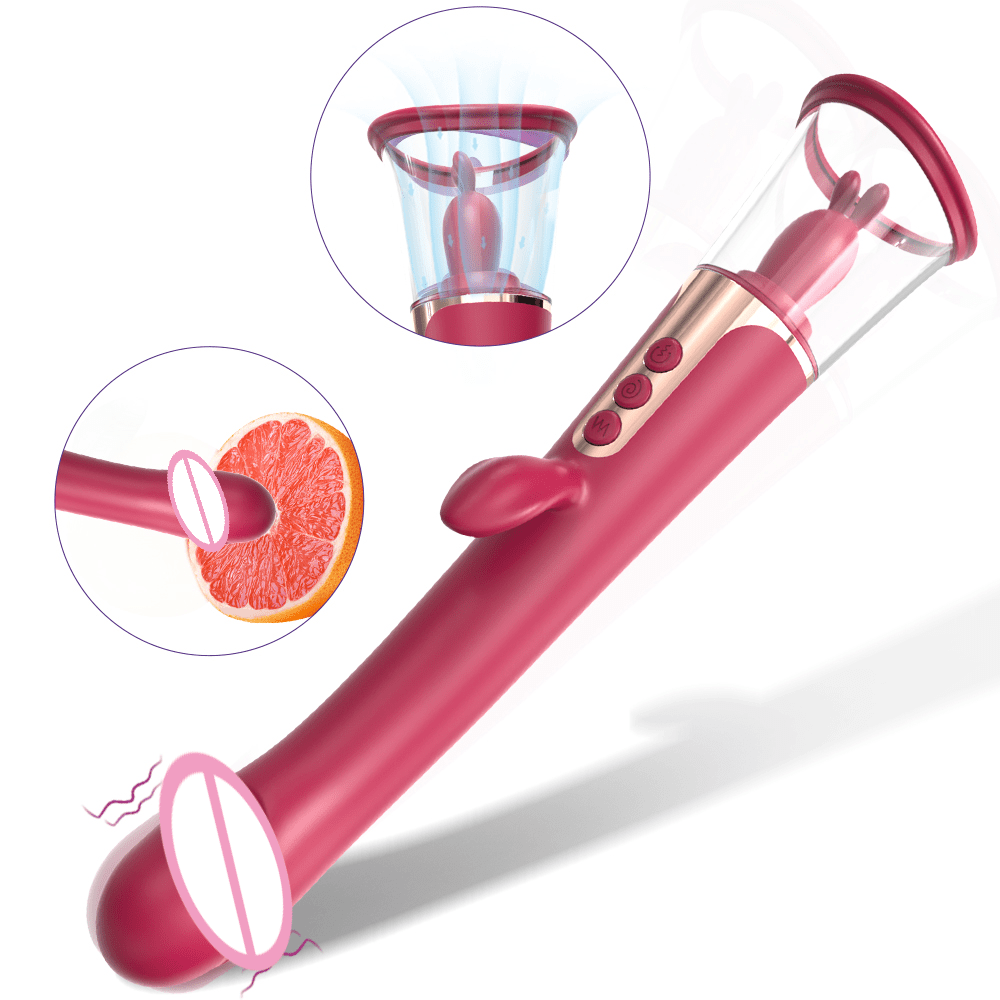 G - Spot Vibrator Licking Tongue Clitoral Sucking Vibrator Masturbator - Lovetoys wholesales shop