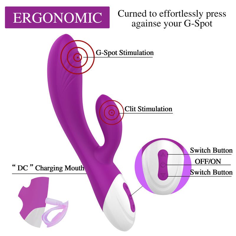 GM - 218 Female Thrusting Massage Masturbator Rabbit Vibrators - Lovetoys wholesales shop