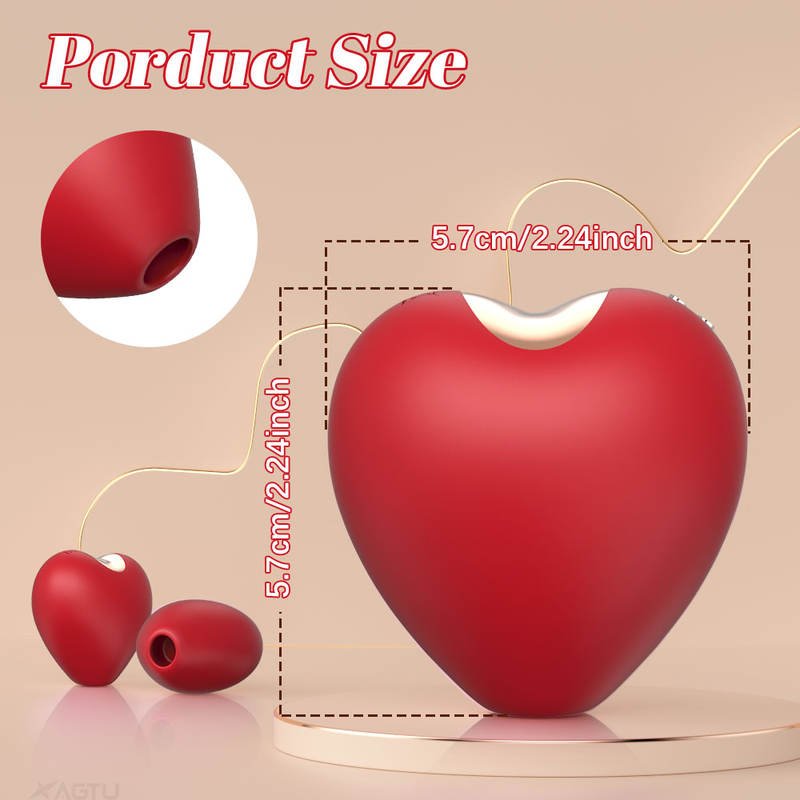 Heart Shape Flirting Female Products Masturbation Apparatus Fast Orgasm Vibrator - Lovetoys wholesales shop