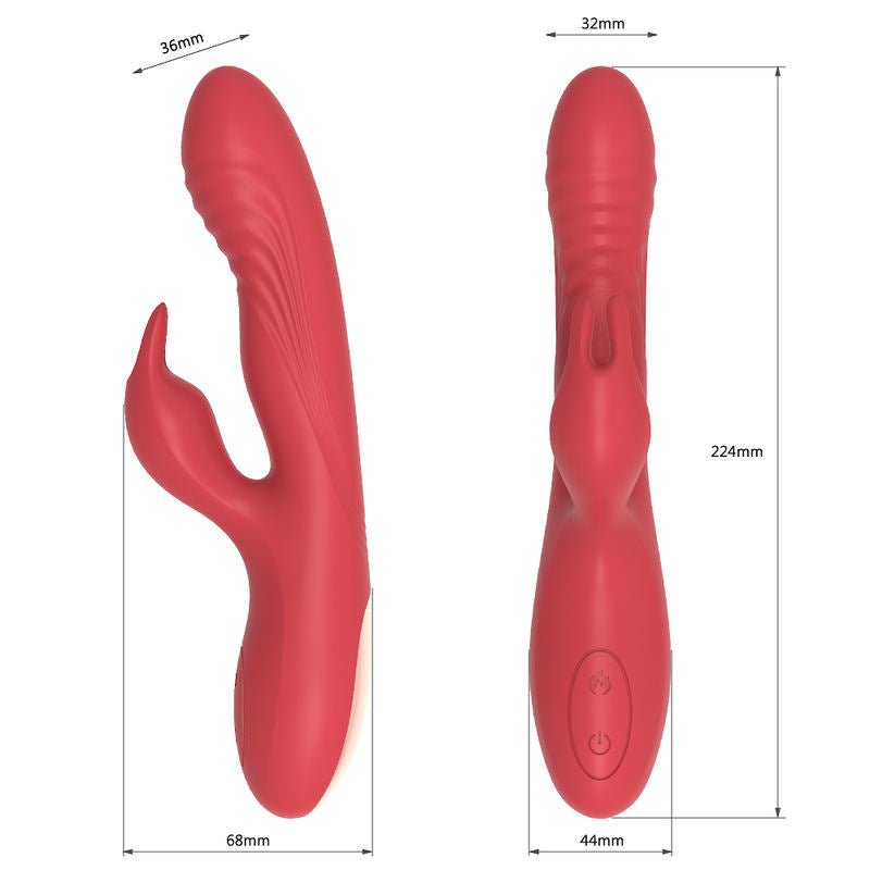 Heating Function 10 Different Vibration Dual Motor Rabbit Vibrator - Lovetoys wholesales shop