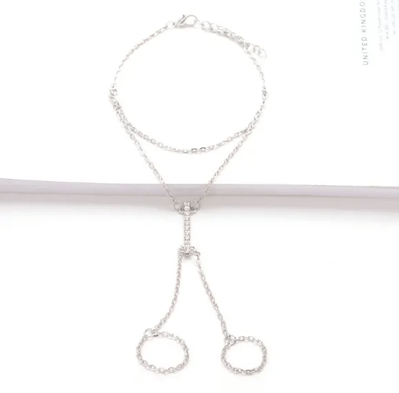 Imitation Diamond Chain Alloy Anklet - Lovetoys wholesales shop