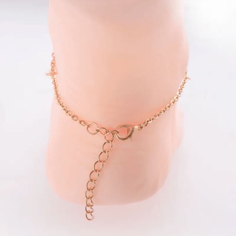 Imitation Diamond Chain Alloy Anklet - Lovetoys wholesales shop