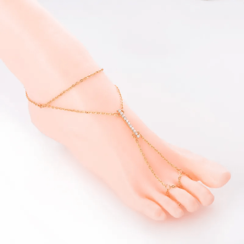 Imitation Diamond Chain Alloy Anklet - Lovetoys wholesales shop
