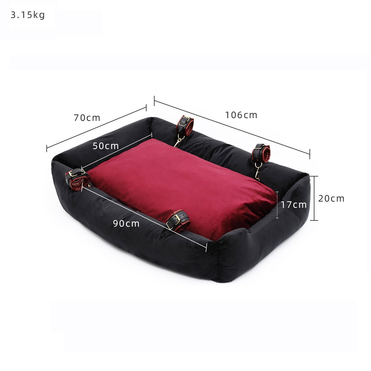 Inflatable Kennel With Handcuffs - Lovetoys wholesales shop