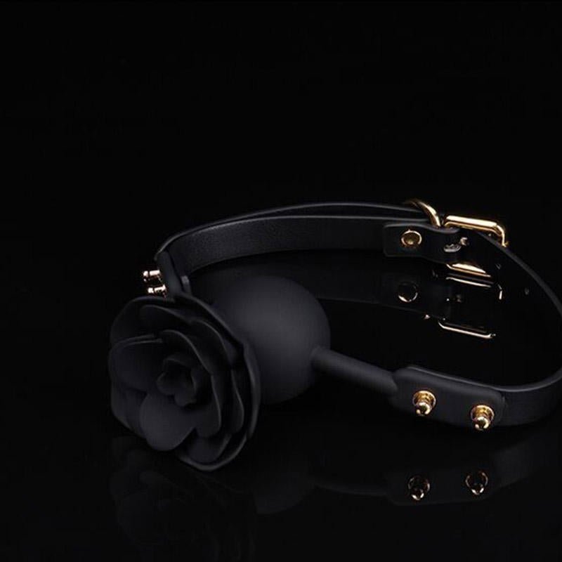 Ladies Sex Toys Adjustable Silicone Breathable Rose Mouth Ball Gag BDSM Bondage - Lovetoys wholesales shop