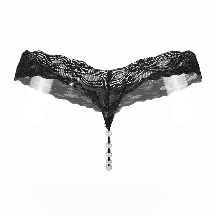 Ladies Simple Pearl Lace T - back - Lovetoys wholesales shop
