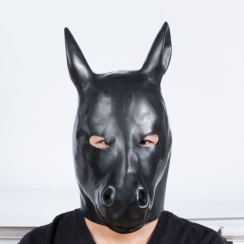 Latex Mask Horse Head Hood - Lovetoys wholesales shop