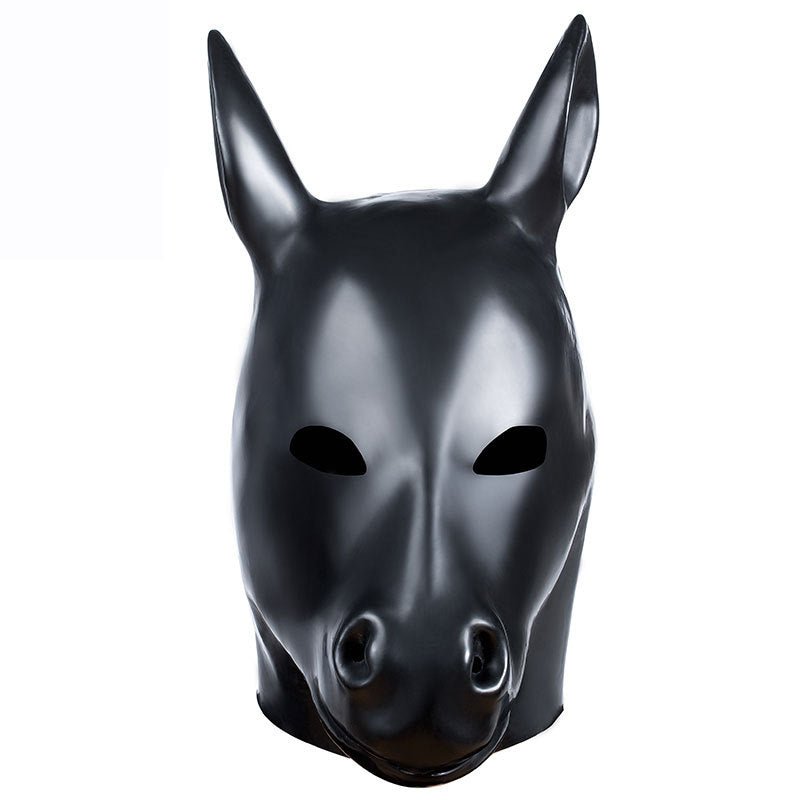 Latex Mask Horse Head Hood - Lovetoys wholesales shop