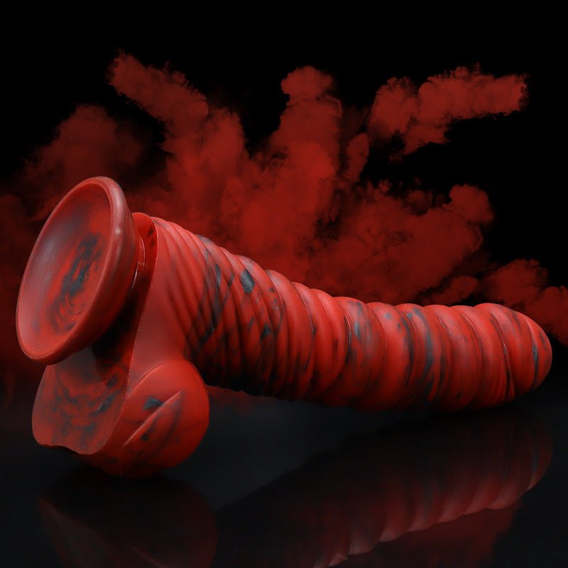 Lava Demon Thick Thred Silicone Dildo - Lovetoys wholesales shop