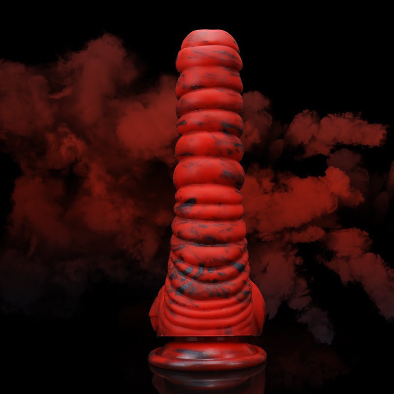 Lava Demon Thick Thred Silicone Dildo - Lovetoys wholesales shop