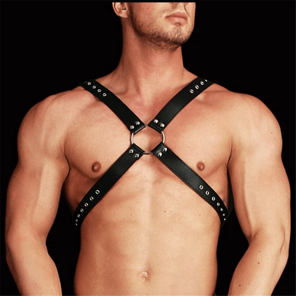Leather Harness with Stud Detailing - Lovetoys wholesales shop