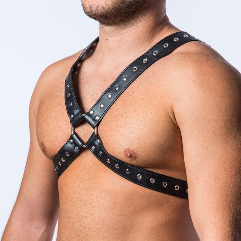 Leather Harness with Stud Detailing - Lovetoys wholesales shop