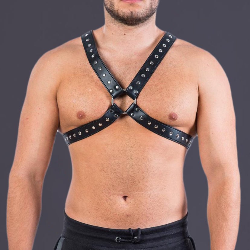 Leather Harness with Stud Detailing - Lovetoys wholesales shop