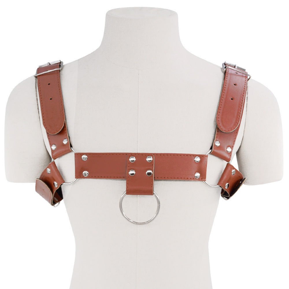Leather Upper Male Body Harness - Lovetoys wholesales shop