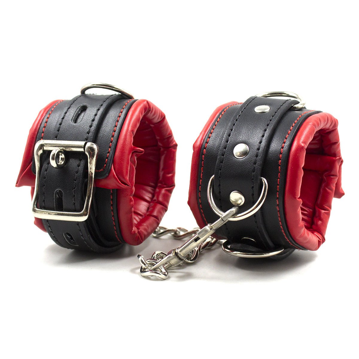 Legcuffs Deluxe Lockable Leather Wrist/Ankle Cuffs - Lovetoys wholesales shop