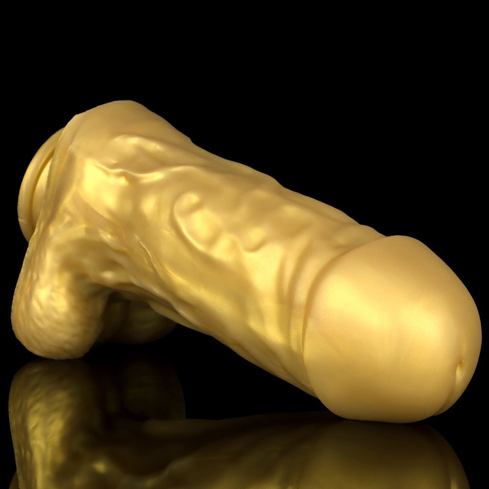 Lifelike 9.9"/25 cm Realistic Dildo - Golden - Lovetoys wholesales shop