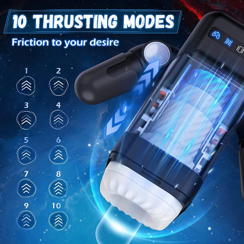 Male Masturbators Cup 10 Thrusting Vibration Modes Automatic Stroker Adult Sex Toys - Lovetoys wholesales shop