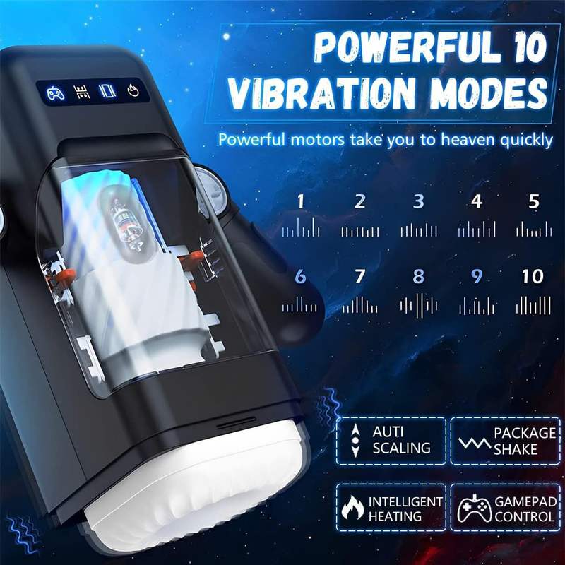 Male Masturbators Cup 10 Thrusting Vibration Modes Automatic Stroker Adult Sex Toys - Lovetoys wholesales shop